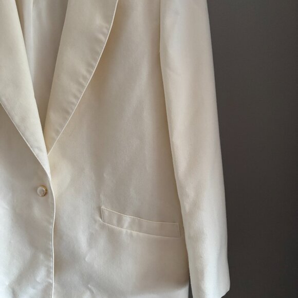 Vintage 80s Cream Blazer - Picture 7 of 10